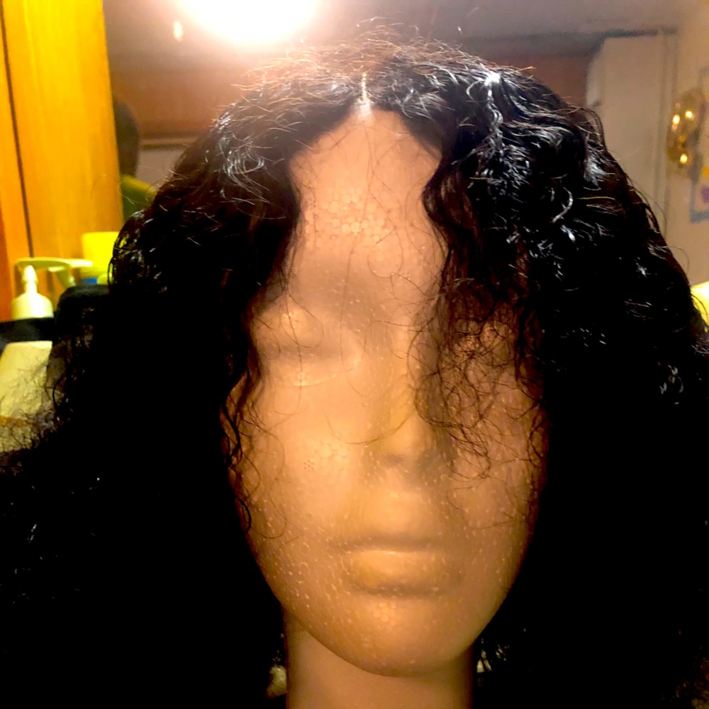 Natural wig with closure,